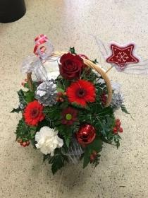 Christmas Basket Arrangement